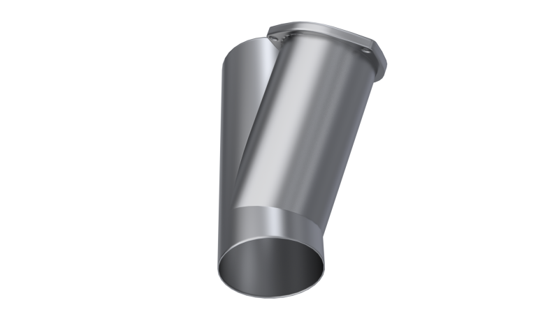 QTP 4in Weld-On QTEC Exhaust Cutout Y-Pipe - Black Ops Auto Works