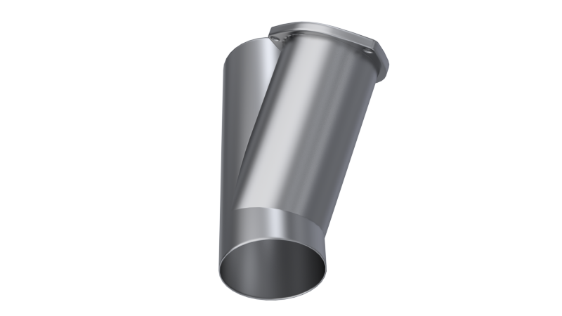 QTP 4in Weld-On QTEC Exhaust Cutout Y-Pipe - Black Ops Auto Works