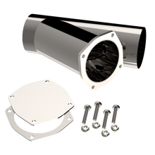 Load image into Gallery viewer, QTP 5in Weld-On QTEC Exhaust Cutout Y-Pipe - Black Ops Auto Works