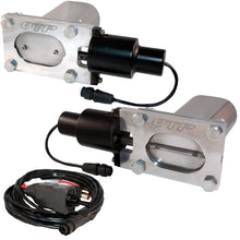 Load image into Gallery viewer, QTP Bolt-On QTEC Dual Low Profile Oval Electric Cutout Valves - Pair - Black Ops Auto Works