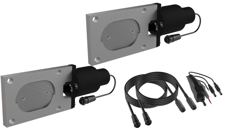 QTP Bolt-On QTEC Dual Low Profile Oval Electric Cutout Valves - Pair - Black Ops Auto Works