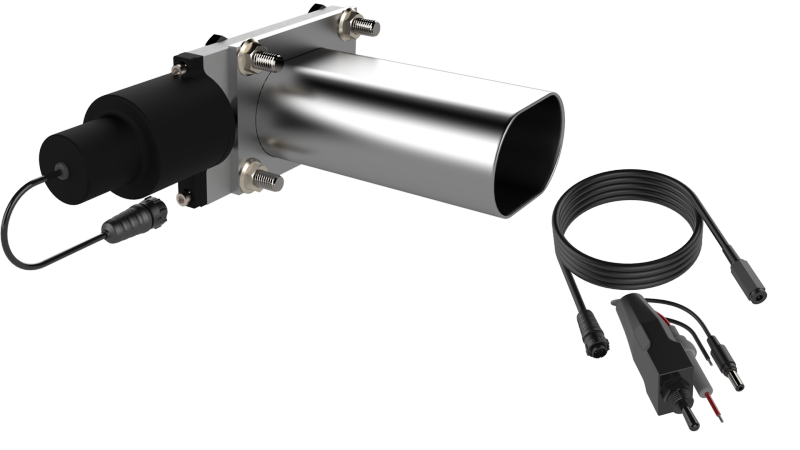 QTP Bolt-On QTEC Low Profile Oval Electric Cutout Valve - Black Ops Auto Works