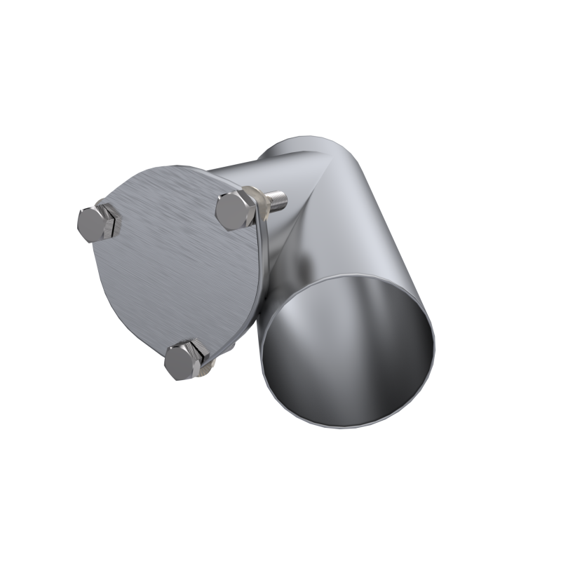 QTP 4in Weld-On QTEC Exhaust Cutout Y-Pipe - QTP 10400