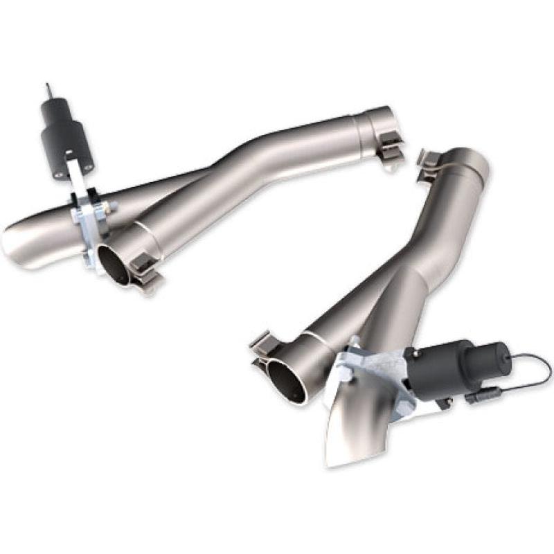 QTP 2011-2024 Dodge Durango R/T Aggressor Cutout Dual Mid Pipes - QTP 520511