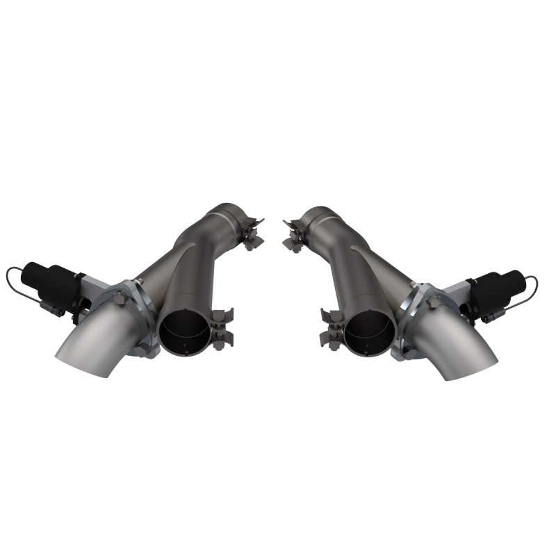 QTP 2018+ Jeep Grand Cherokee Trackhawk 2.75in 304SS Aggressor Cutout Dual Mid Pipes - QTP 527112