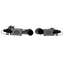 Load image into Gallery viewer, QTP 2011-2023 Dodge Challenger, Charger and Chrysler 300 Aggressor Cutout Dual Mid Pipes - QTP 530011
