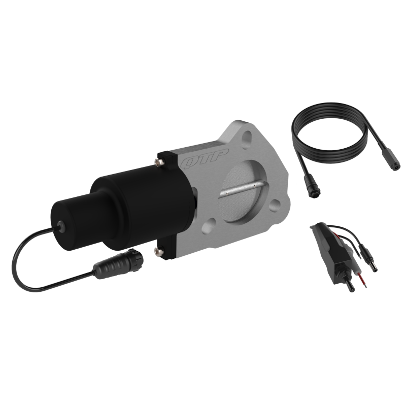 QTP 2.25in Bolt-On QTEC Electric Cutout Valve - Single - QTP QTEC225
