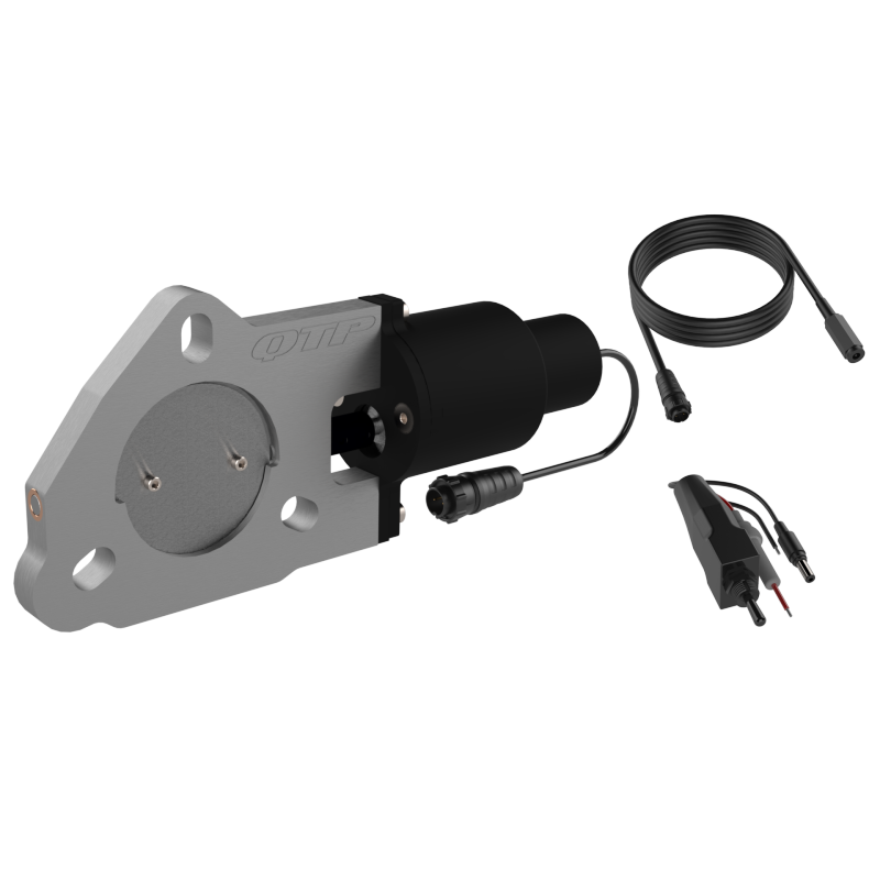 QTP 2.25in Bolt-On QTEC Electric Cutout Valve - Single - QTP QTEC225
