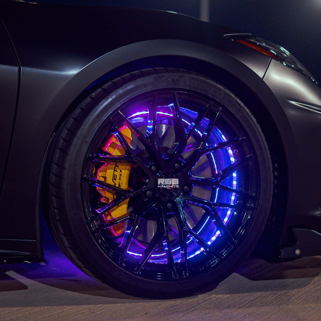 RGB Halo Kits Quad 4 Row LED Wheel Ring Kit | Flow Series