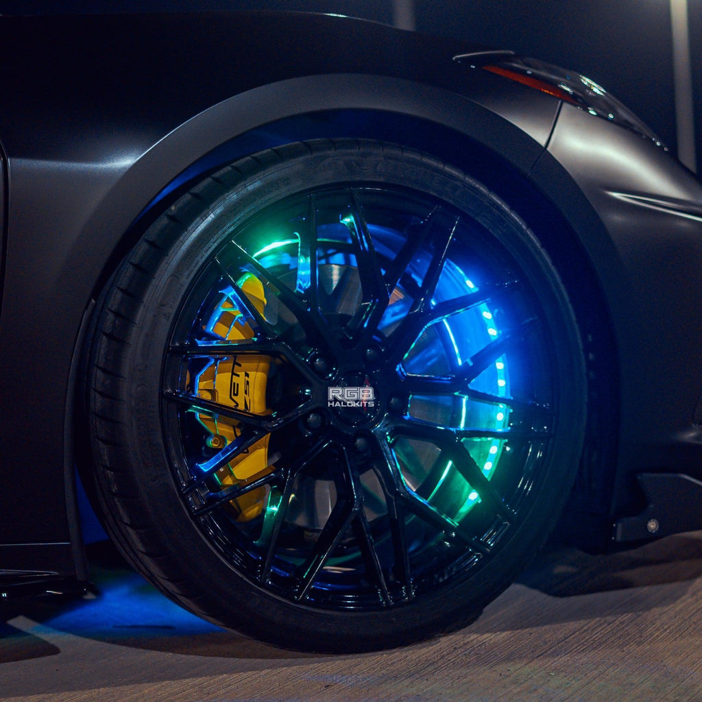 RGB Halo Kits Quad 4 Row LED Wheel Ring Kit | Flow Series