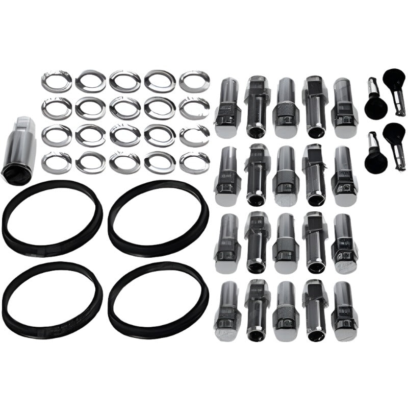 Race Star 14mm x 1.5 1.38in. Shank W/ 7/8in. Head Closed End 15+ Mustang Lug Kit - 20 PK - Black Ops Auto Works