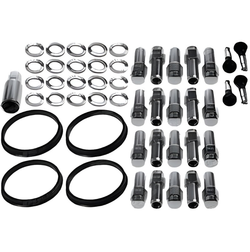 Race Star 14mm x 1.5 1.38in. Shank w/ 7/8in. Head Dodge Charger Closed End Lug Kit - 20 PK - Black Ops Auto Works