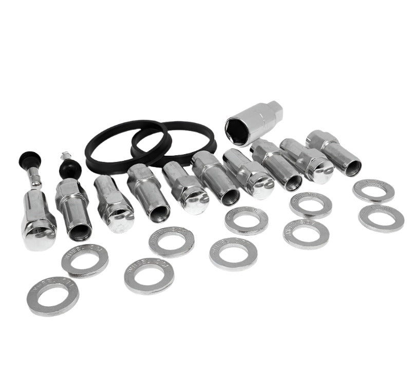 Race Star 14mm x 1.5 Open End 1.38in Shank w/ .875in Head  15+ Mustang Deluxe Lug Kit - 10 PK - Black Ops Auto Works