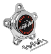 Load image into Gallery viewer, Race Star 5 Lug Cap Tall Plastic Chrome (incl. Medallion &amp; Screws) - Black Ops Auto Works
