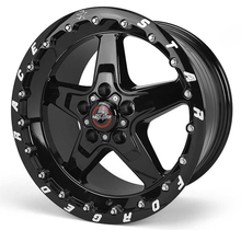 Load image into Gallery viewer, Race Star 92 Drag Star Bracket Racer 17x10.5 5x4.50BC 7.6BS Gloss Black Wheel - Single Bead Lock - Black Ops Auto Works