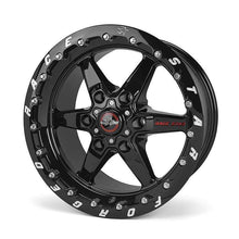 Load image into Gallery viewer, Race Star 93 Truck Star 15x10 6x5.50BC 6.63BS Direct Drill Gloss Black Wheel - Single Bead Lock - Race Star RST93-510853SB