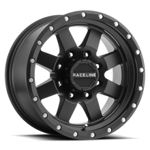 Load image into Gallery viewer, Raceline 935B Defender 17x9in / 5x127 BP / 0mm Offset / 83.82mm Bore - Satin Black Wheel-Wheels - Cast-Raceline-682108227529-