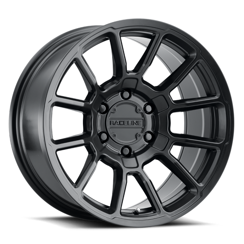 Raceline 950B Gauge 17x8.5in / 6x139.7 BP / 0mm Offset / 106.1mm Bore - Satin Black Wheel-Wheels - Cast-Raceline-682108271973-