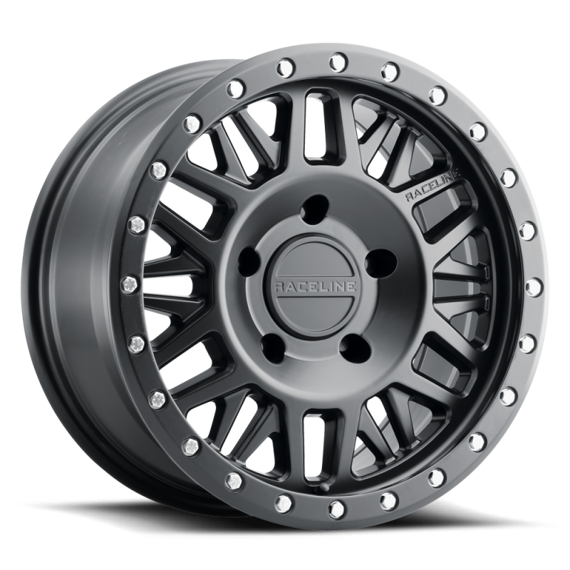 Raceline 951B Ryno 17x9in / 5x127 BP / -12mm Offset / 78.1mm Bore - Satin Black Wheel-Wheels - Cast-Raceline-682108282368-