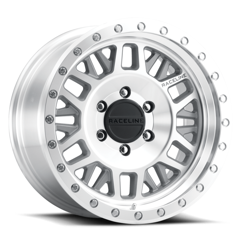 Raceline 951MC Ryno 17x8.5in / 6x139.7 BP / 18mm Offset / 106.1mm Bore - Machined Wheel-Wheels - Cast-Raceline-682108282542-