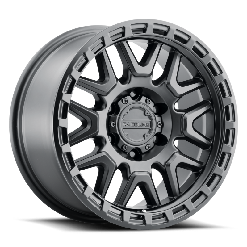 Raceline 953B Krank 17x8.5in / 6x139.7 BP / 0mm Offset / 106.1mm Bore - Satin Black Wheel-Wheels - Cast-Raceline-682108282818-
