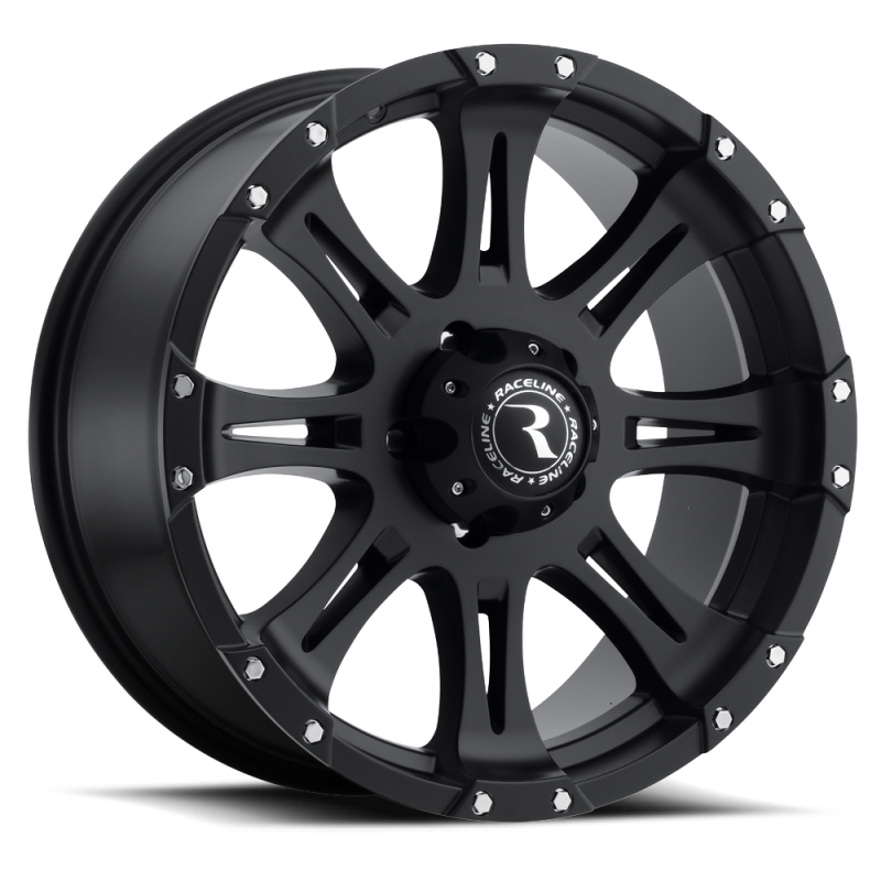 Raceline 981 Raptor 16x8in / 6x139.7 BP / 0mm Offset / 106.1mm Bore - Satin Black Wheel-Wheels - Cast-Raceline-682108168495-