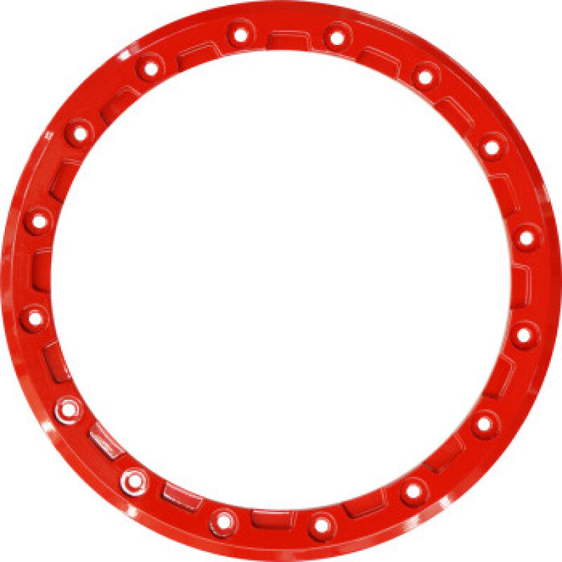 Raceline Beadlock Ring - Alpha -15in - 16 Hole - 12mm - Red Raceline RCLRBL-15R-A14-RING-16