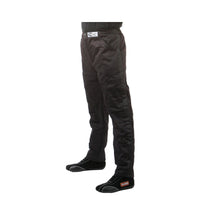 Load image into Gallery viewer, RaceQuip 120 Series black racing pants worn side view