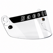 Load image into Gallery viewer, RaceQuip 204001 clear PRO Series replacement face shield for SA-2010 and SA-2015 helmet