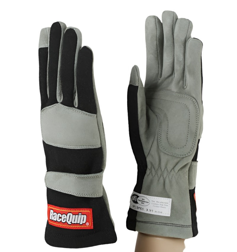 RaceQuip Black 1-Layer SFI-1 Glove - Large - Black Ops Auto Works