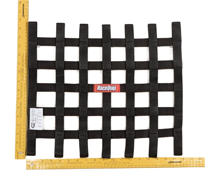 RaceQuip Black 15 X 18 SFI Ribbon Net - Black Ops Auto Works