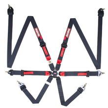 Load image into Gallery viewer, RaceQuip Black FIA CAMLOCK 6pt 2in Pull Up Lap FHR - Black Ops Auto Works