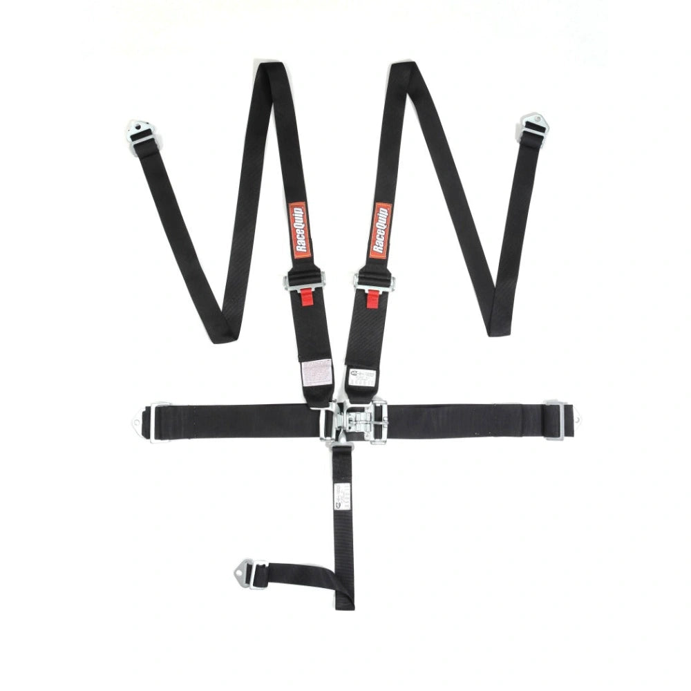 RaceQuip Black L & L 5pt HNR Seat Belt - Racequip RQP717007RQP