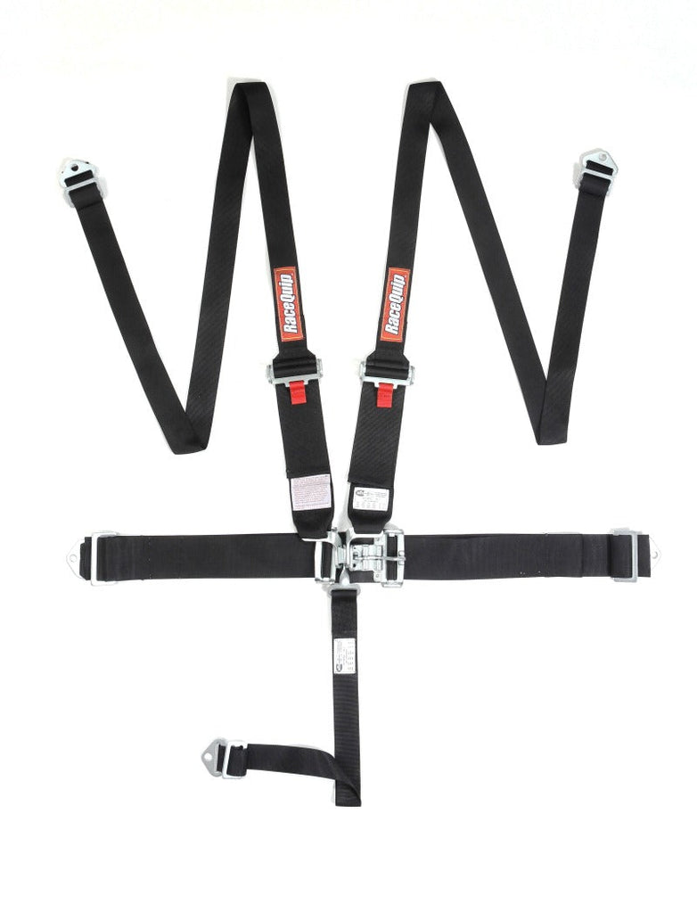 RaceQuip Black L & L 5pt HNR Seat Belt - Black Ops Auto Works