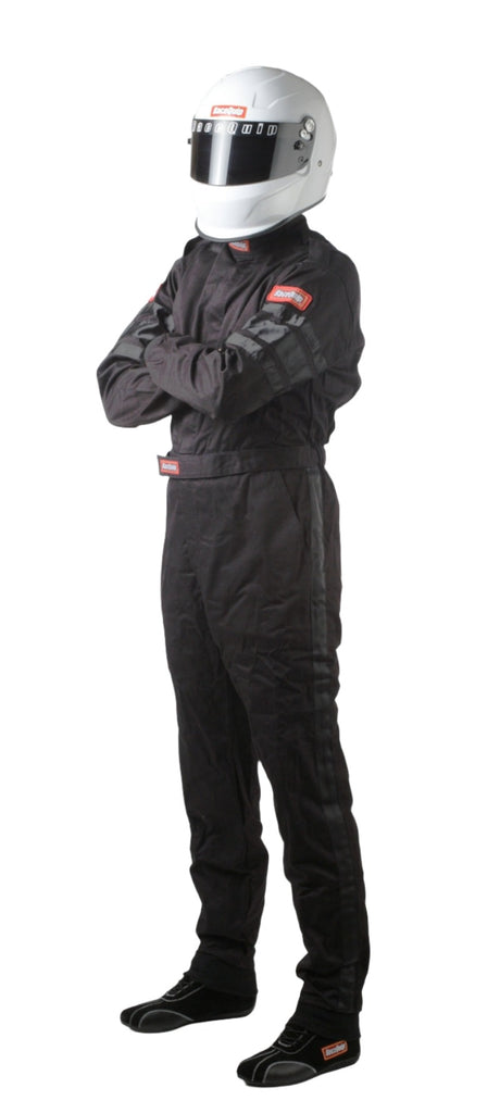 RaceQuip Black SFI-1 1-L Suit - Medium - Black Ops Auto Works