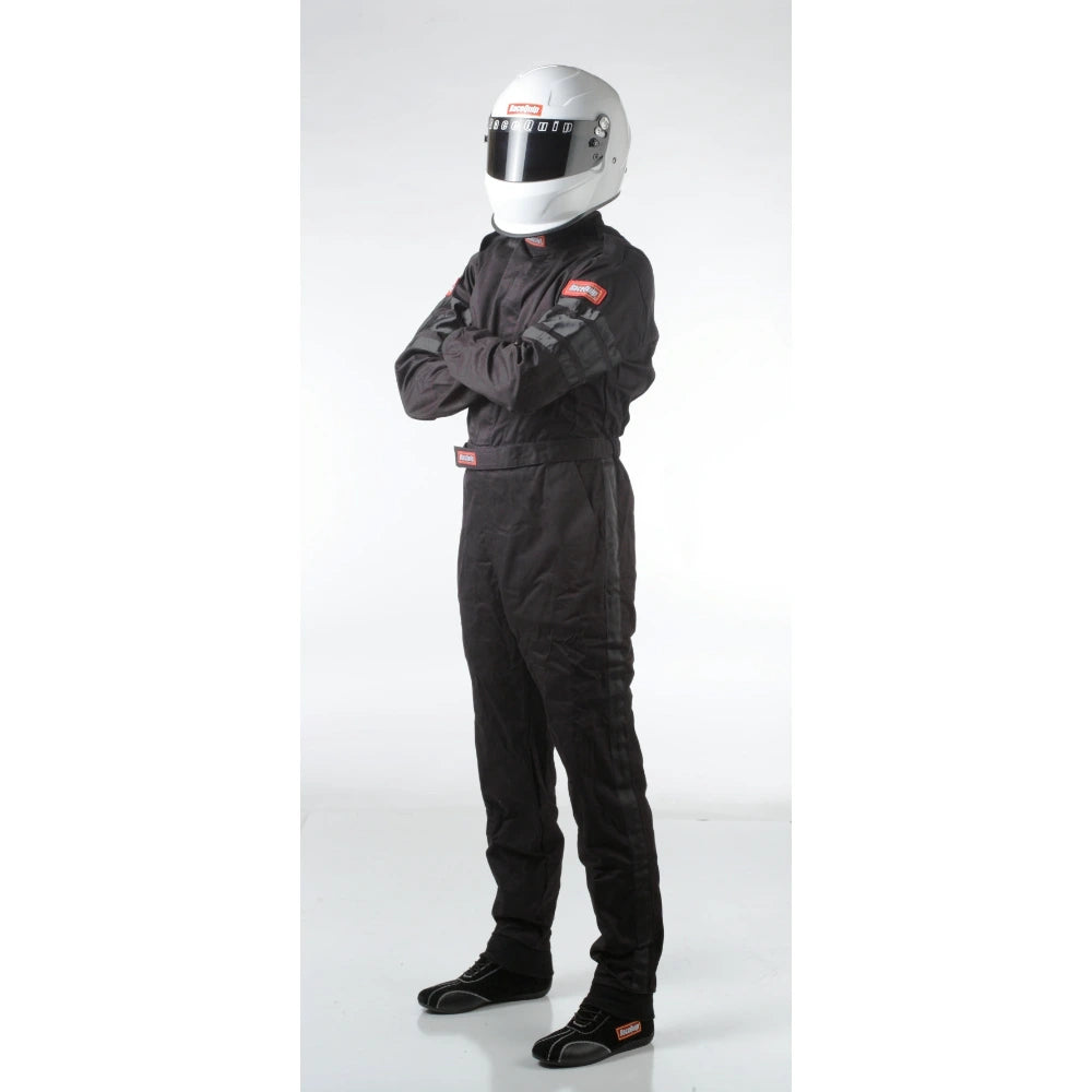 RaceQuip Black SFI-1 1-L Suit - Small - Racequip RQP110002RQP