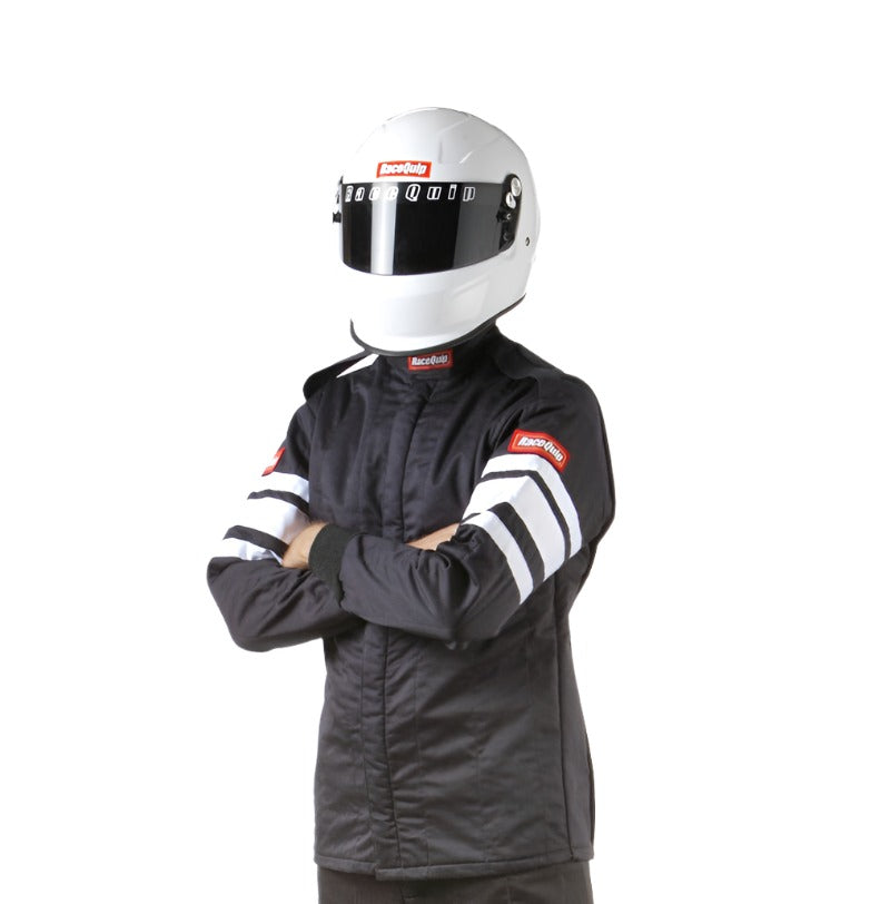 RaceQuip Black SFI-5 Jacket - XL - Black Ops Auto Works