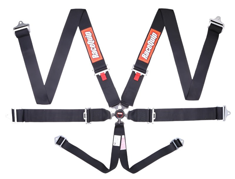 RaceQuip Black SFI CAMLOCK 6pt PD Lap Seat Belt - Black Ops Auto Works