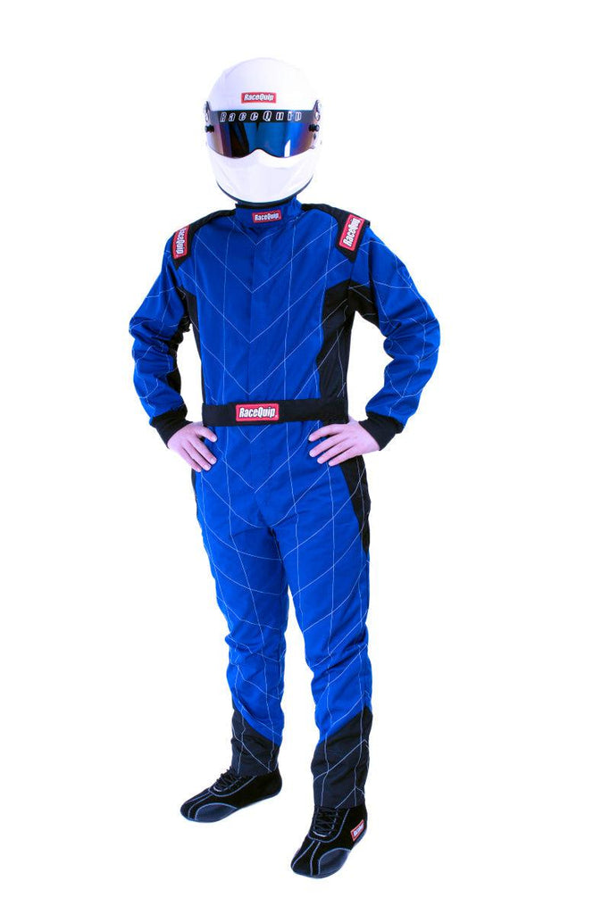 RaceQuip Blue Chevron-1 Suit - SFI-1 XL - Black Ops Auto Works