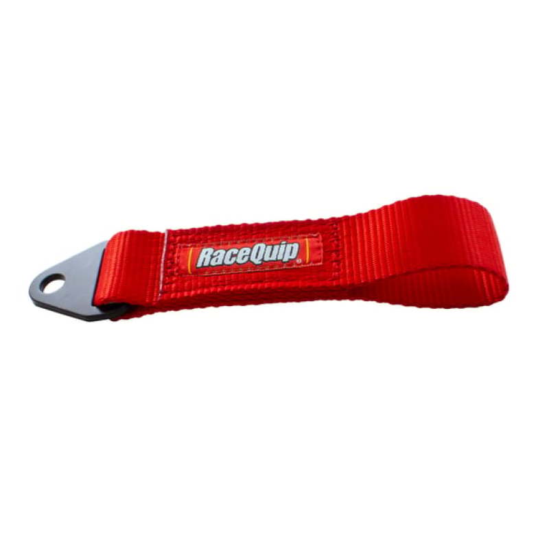 RaceQuip Race Car Tow Hook Strap with Soft Eye Loop End / 12000 LB Rating - Black Ops Auto Works