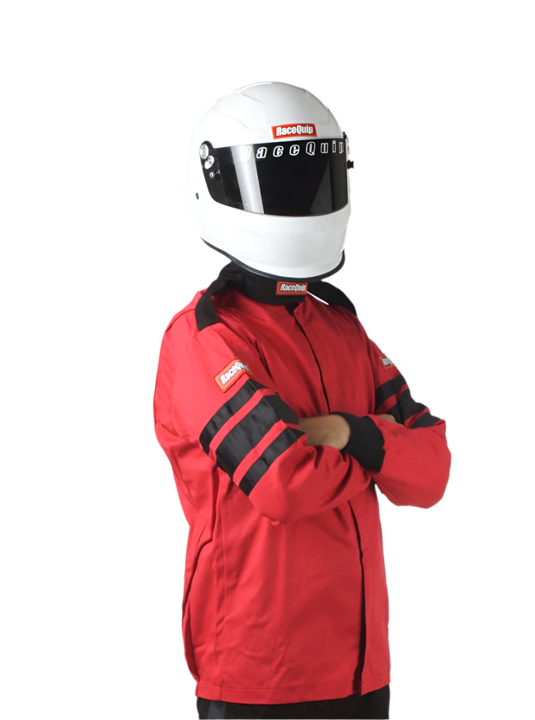 RaceQuip Red SFI-1 1-L Jacket - Large - Black Ops Auto Works