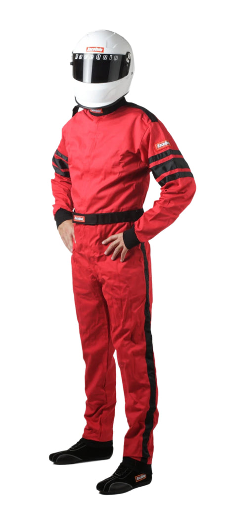 RaceQuip Red SFI-1 1-L Suit - Medium - Black Ops Auto Works