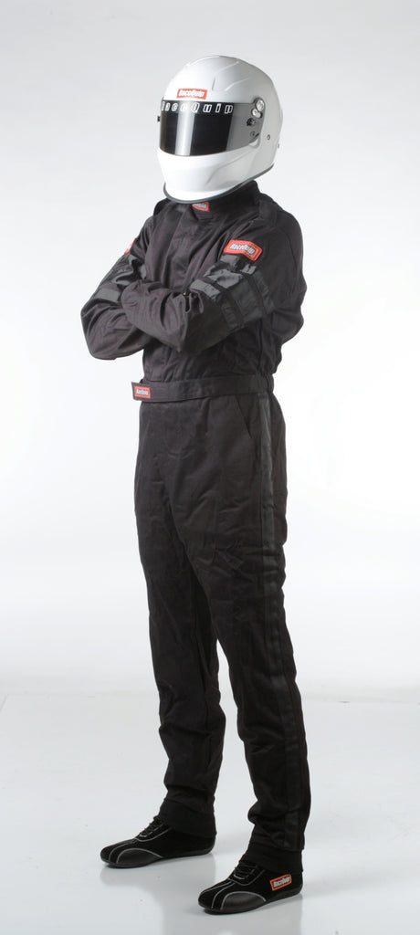 RaceQuip Black SFI-1 1-L Suit - Small - Racequip RQP110002RQP