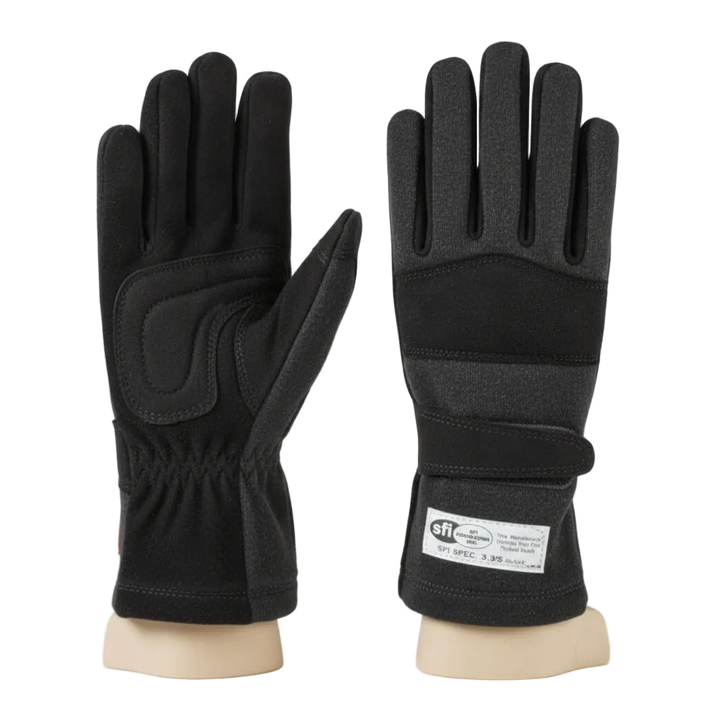 RaceQuip Black 2-Layer SFI-5 Glove - Small - Racequip RQP355002RQP