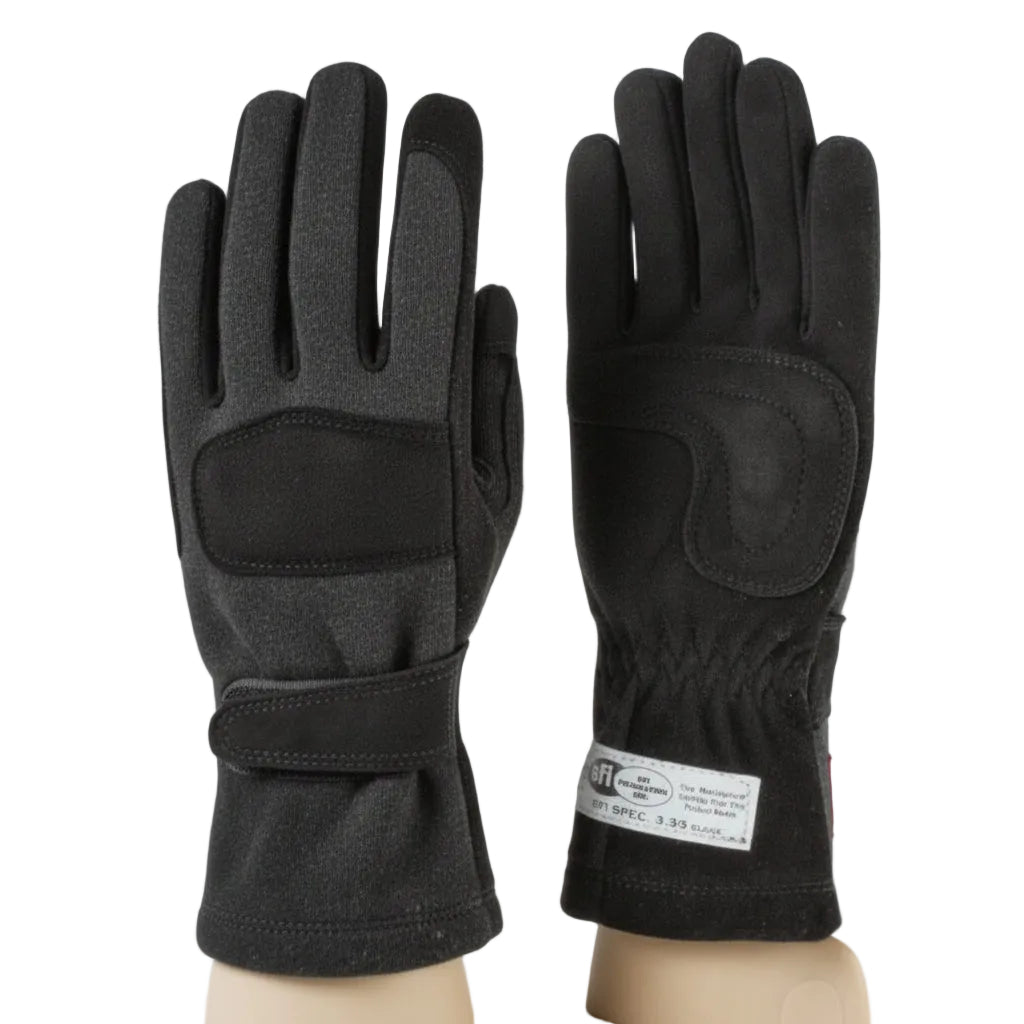 RaceQuip Black 2-Layer SFI-5 Glove - Medium - Racequip RQP355003RQP