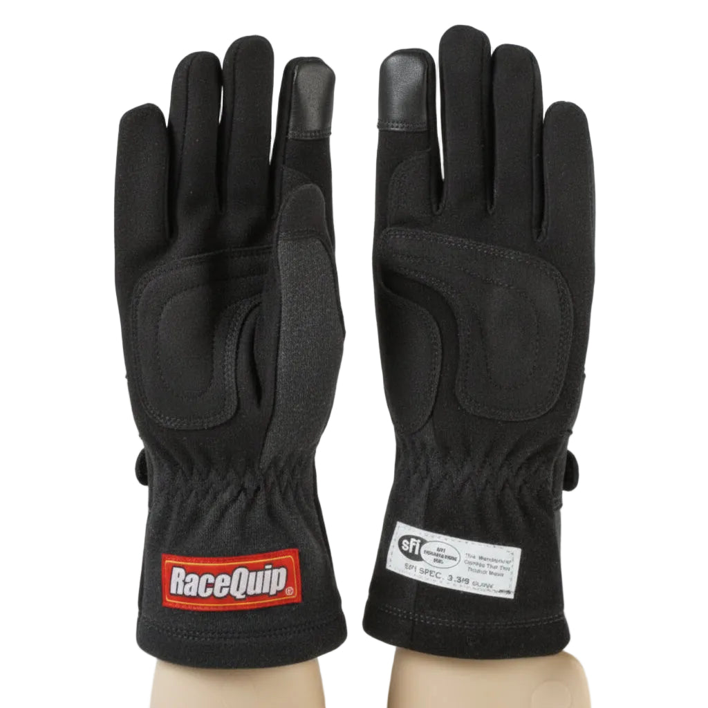 RaceQuip Black 2-Layer SFI-5 Glove - XL - Racequip RQP355006RQP