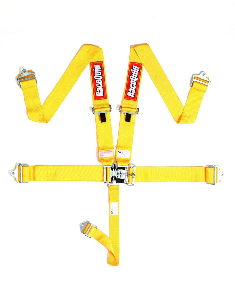 RaceQuip Yellow L & L 5pt Seat Belt - Black Ops Auto Works