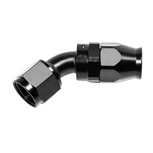 Load image into Gallery viewer, Radium 14-1632 10AN 45 degree hose end PTFE black fitting side view
