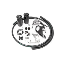 Load image into Gallery viewer, Radium 2009+ Nissan 370Z (VQ37VHR) Catch Can Kit - Fluid Lock (20-0525-FL) with catch cans, hoses, brackets and hardware on white