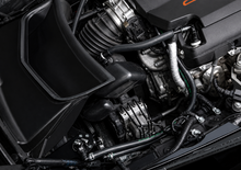Load image into Gallery viewer, Radium Engineering PCV catch can kit installed on 2014-2019 Corvette C7 LT1 to help separate oil vapor from intake air